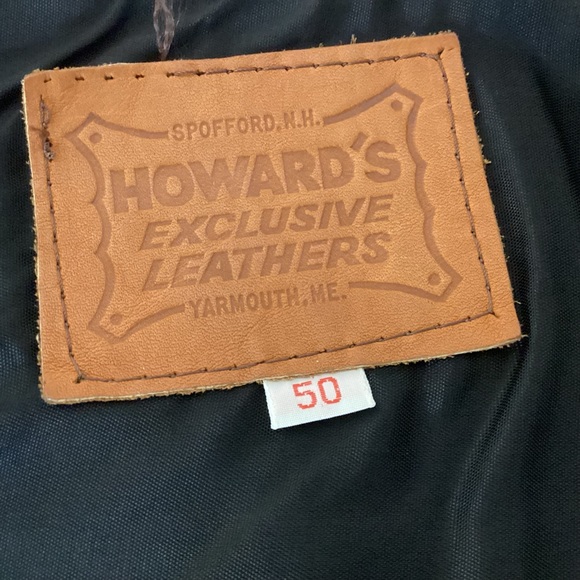 Leather motorcycle vest Howard’s Exclusive Leathers Men’s size 50 - Picture 7 of 12